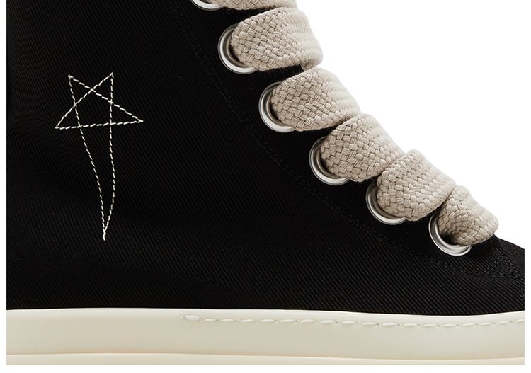 Rick Owens DRKSHDW Jumbo Laced High Black Milk