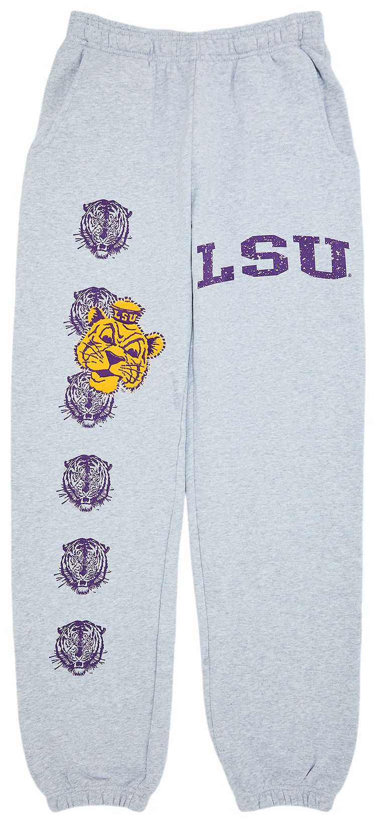 Cactus Jack by Travis Scott x Mitchell  Ness Louisiana State University Sweatpants Grey Heather