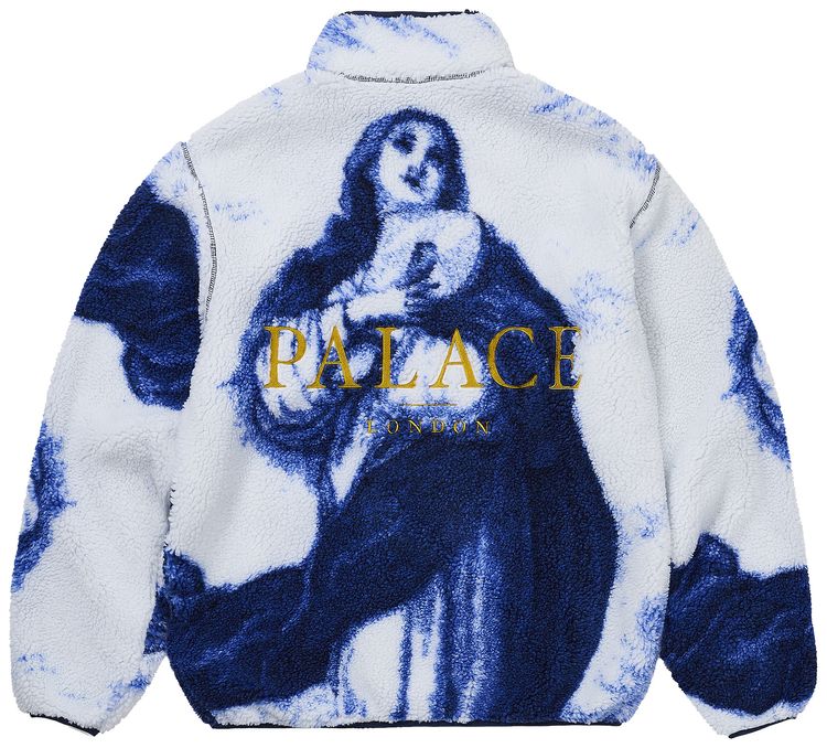 Palace Holy Grail Funnel Fleece White