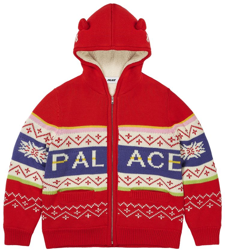 Palace Palace Loves Me Hooded Knit Red