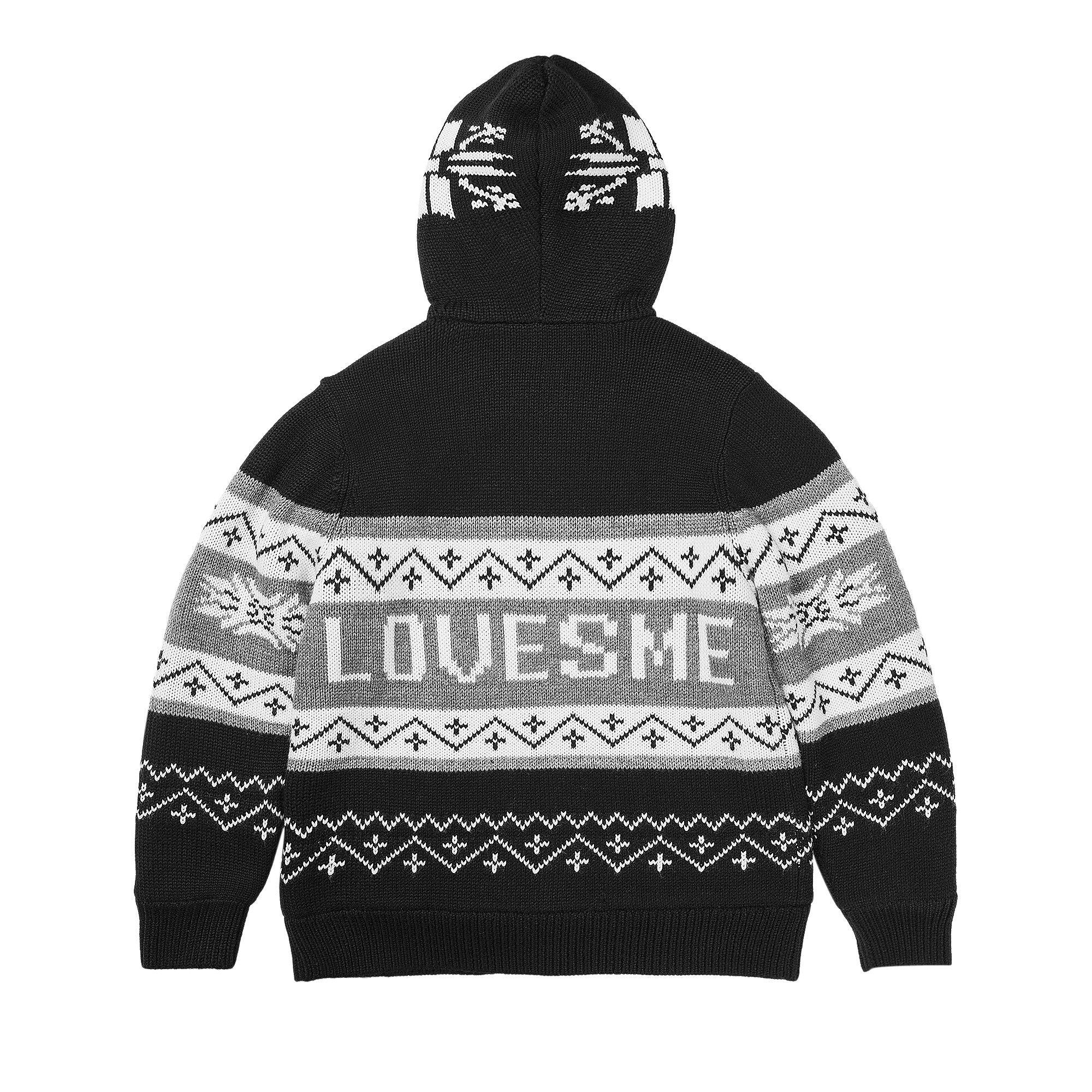 Buy Palace Palace Loves Me Hooded Knit 'Black' - P29KW031 | GOAT