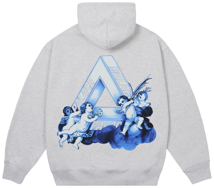 Palace Tri Angelic Hood Grey Marl