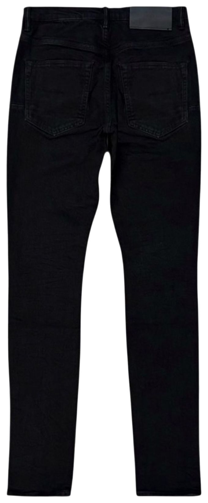 PURPLE BRAND Knee Slit Rinse Slim Denim Black