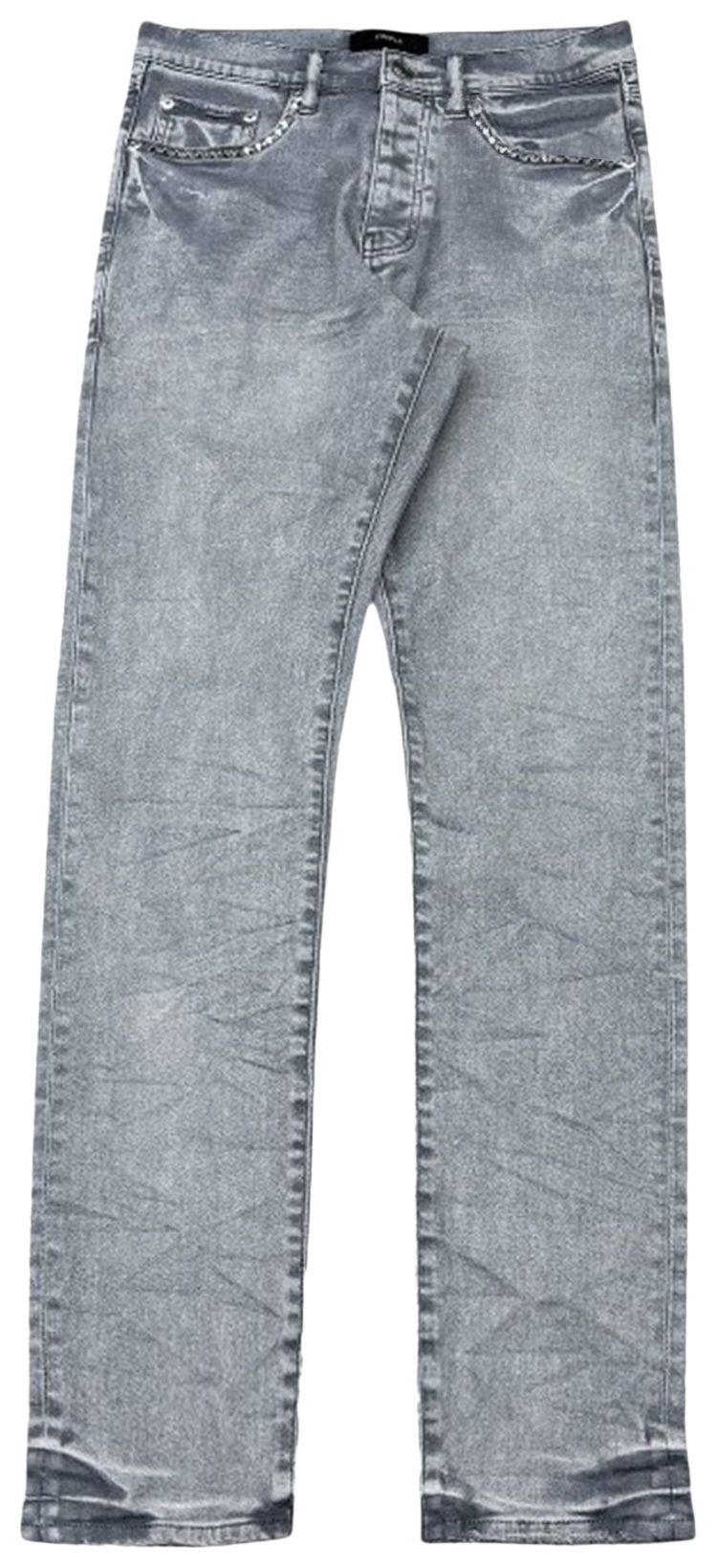 PURPLE BRAND Alloy Studs Overdyed Grey