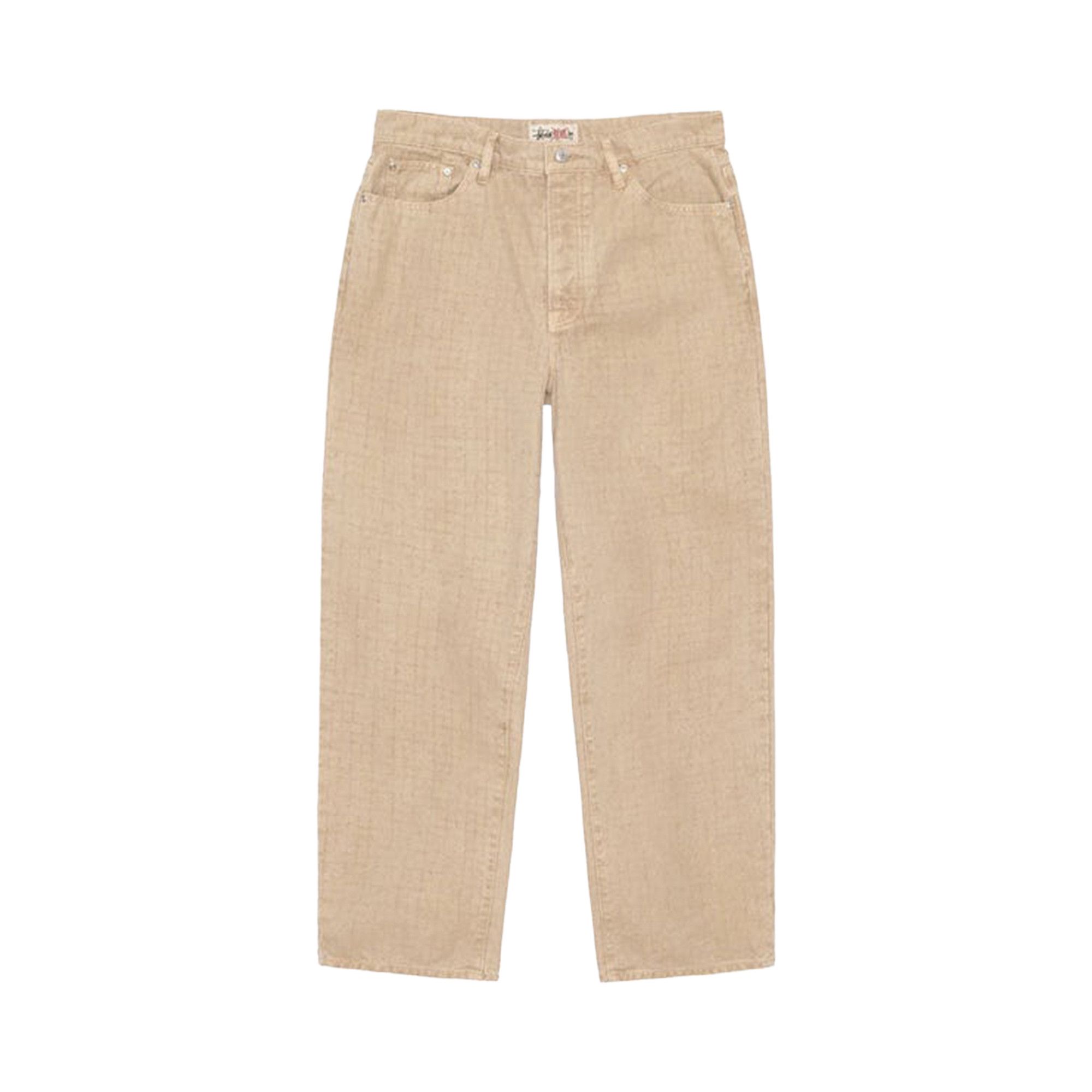Buy Stussy Big Ol Needlepunch Canvas Jeans 'Khaki' - 116673 KHAK