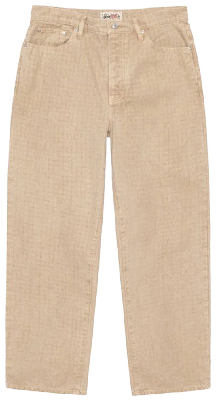 Stussy Big Ol Needlepunch Canvas Jeans Khaki