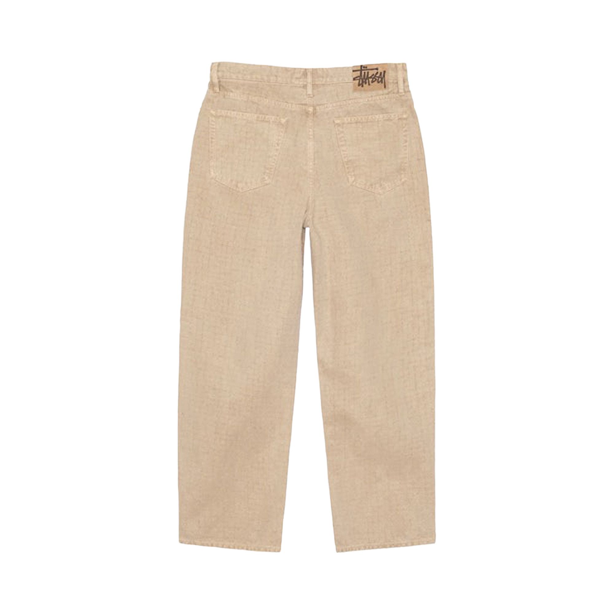 Buy Stussy Big Ol Needlepunch Canvas Jeans 'Khaki' - 116673 KHAK