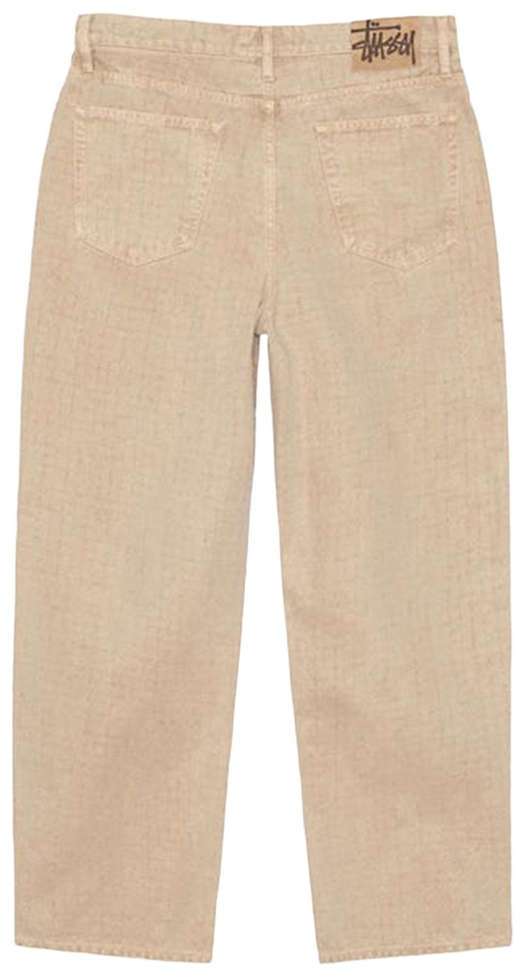 Stussy Big Ol Needlepunch Canvas Jeans Khaki