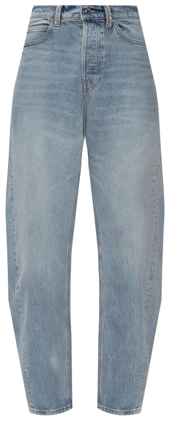 Alexander Wang Float Mid Rise Relaxed Jeans Vintage Bleach Blue