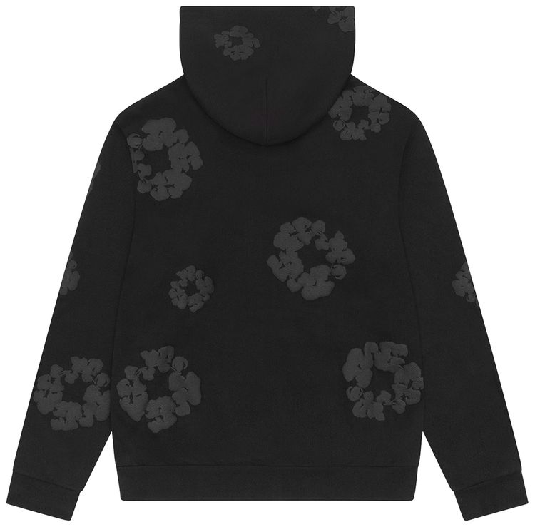 Denim Tears Mono Cotton Wreath Hoodie Black
