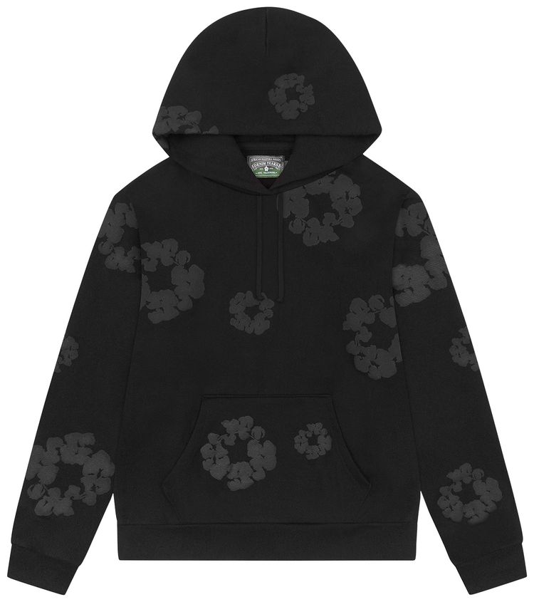 Denim Tears Mono Cotton Wreath Hoodie Black