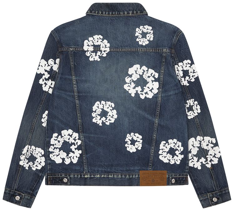 Denim Tears Cotton Wreath Denim Jacket Dark Wash
