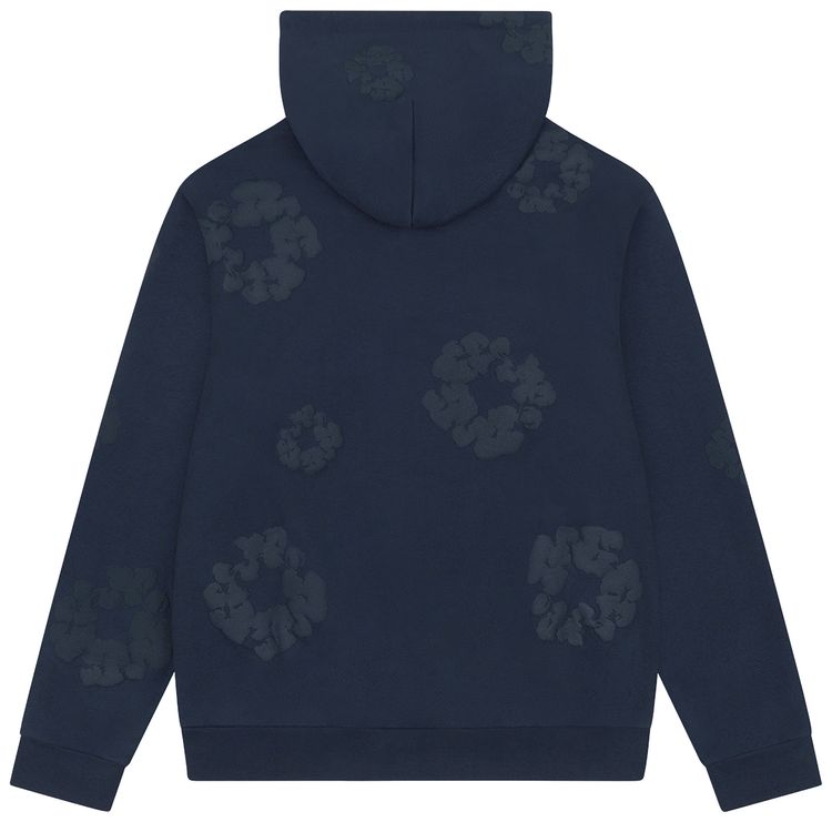 Denim Tears Mono Cotton Wreath Hoodie Navy