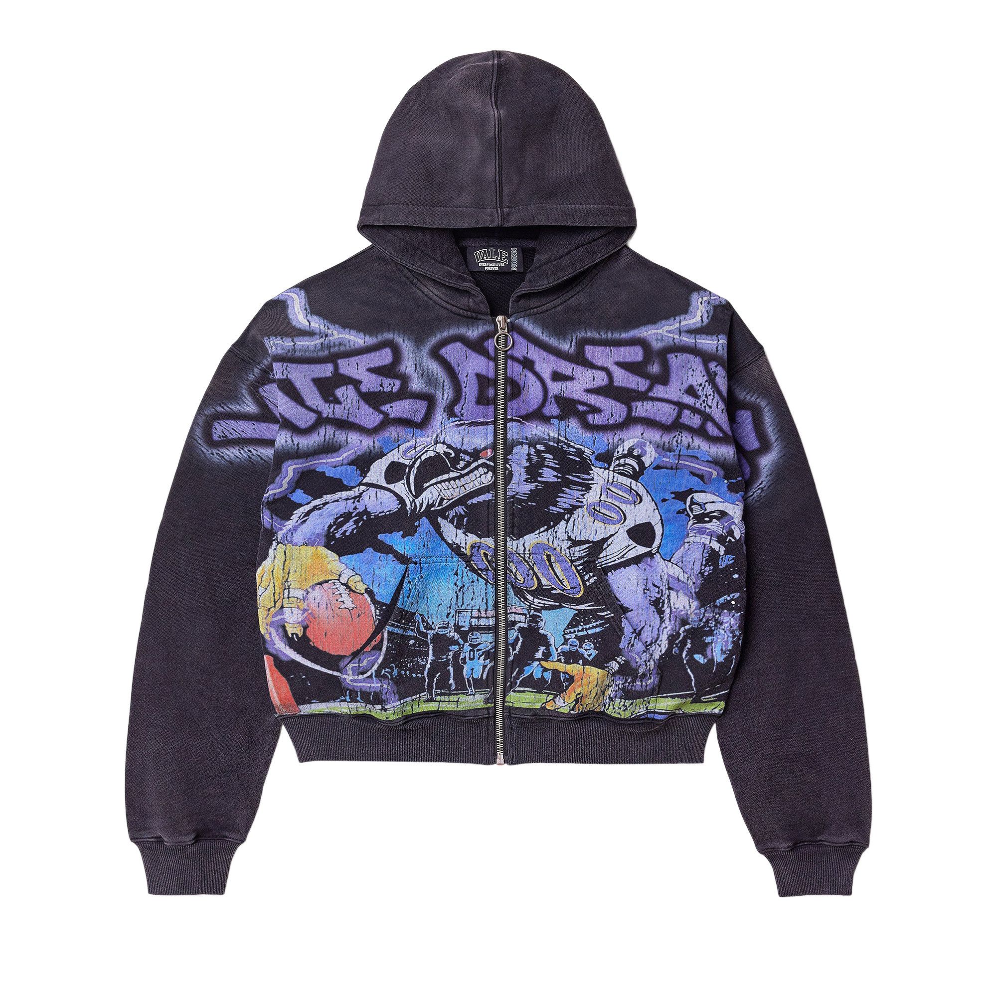 Buy Vale Forever Raven Zip Up Hoodie 'Black' - VALE AU 007 BK