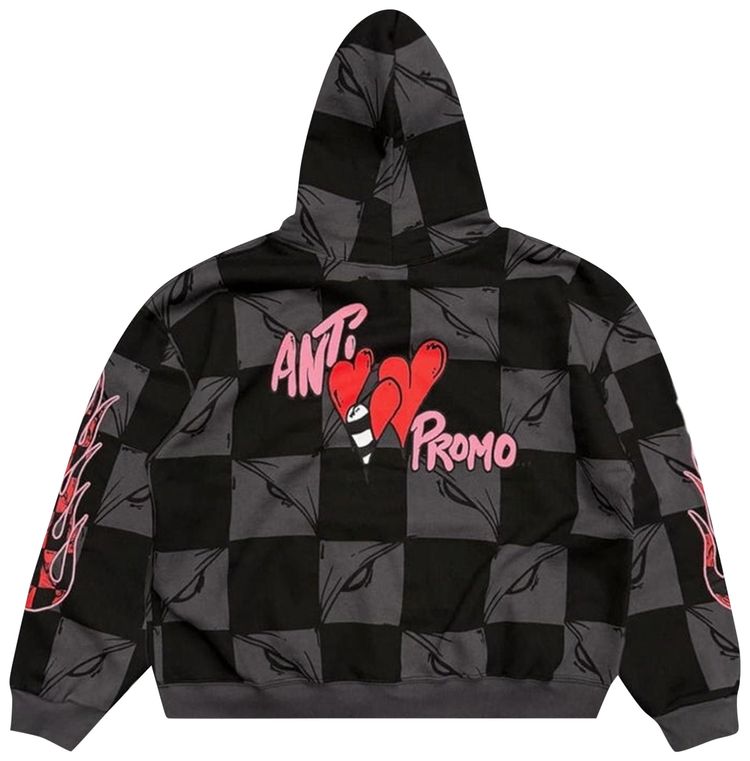 Matty Boy Anti Promo 99 Eyez FLAME Hoodie BlackGrey