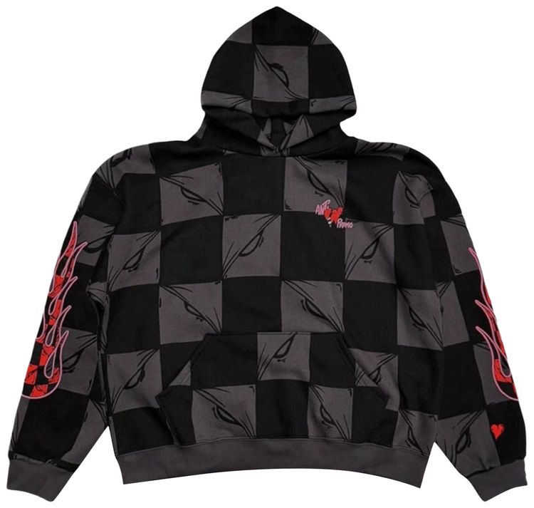 Matty Boy Anti Promo 99 Eyez FLAME Hoodie BlackGrey