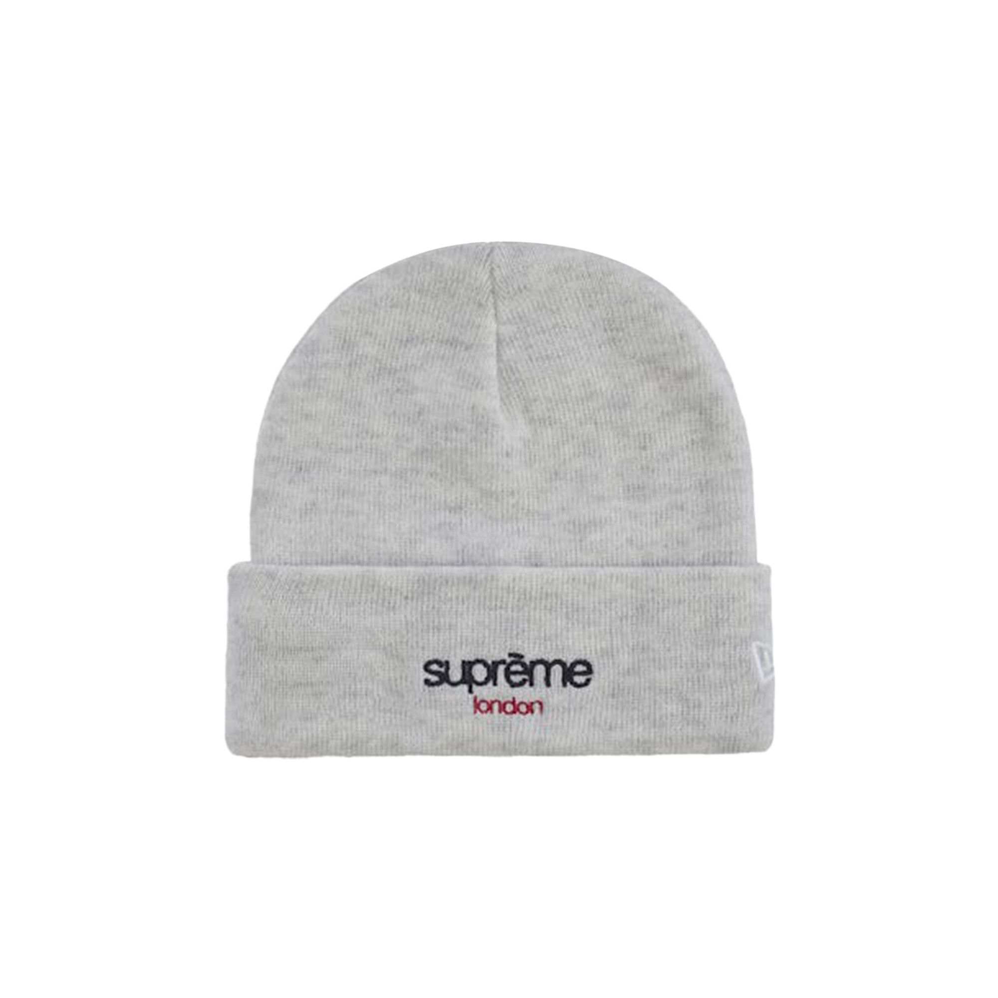 Buy Supreme New Era Classic Logo Beanie 'Heather Grey' - FW25BN8C