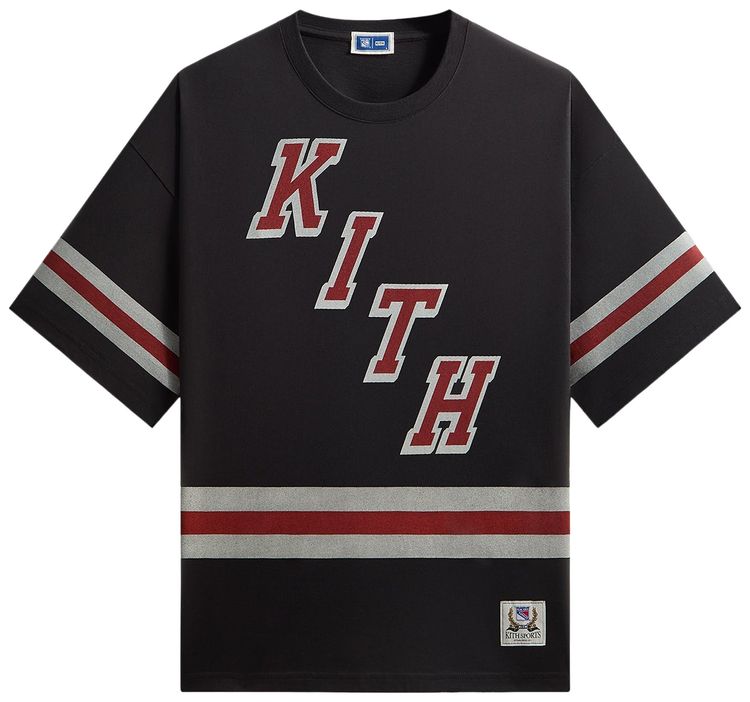 Kith For The New York Rangers Retro Centennial Bishop Tee Black