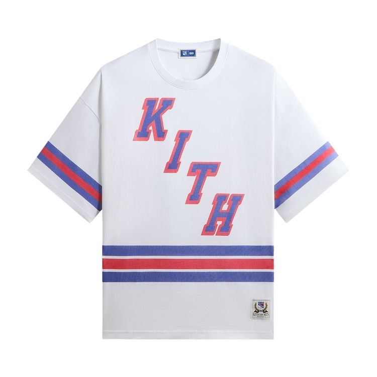 Kith For The New York Rangers Centennial Bishop Tee White