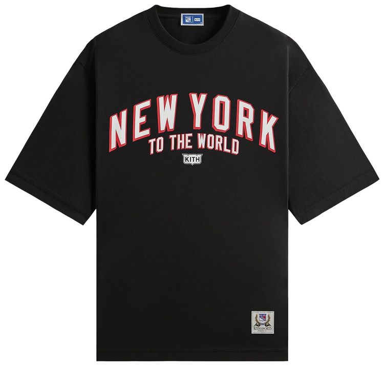 Kith For The New York Rangers New York Vintage Jones Tee Black