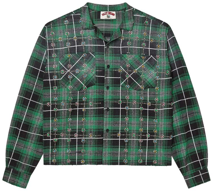 Vale Forever Grinch Gems Flannel Green