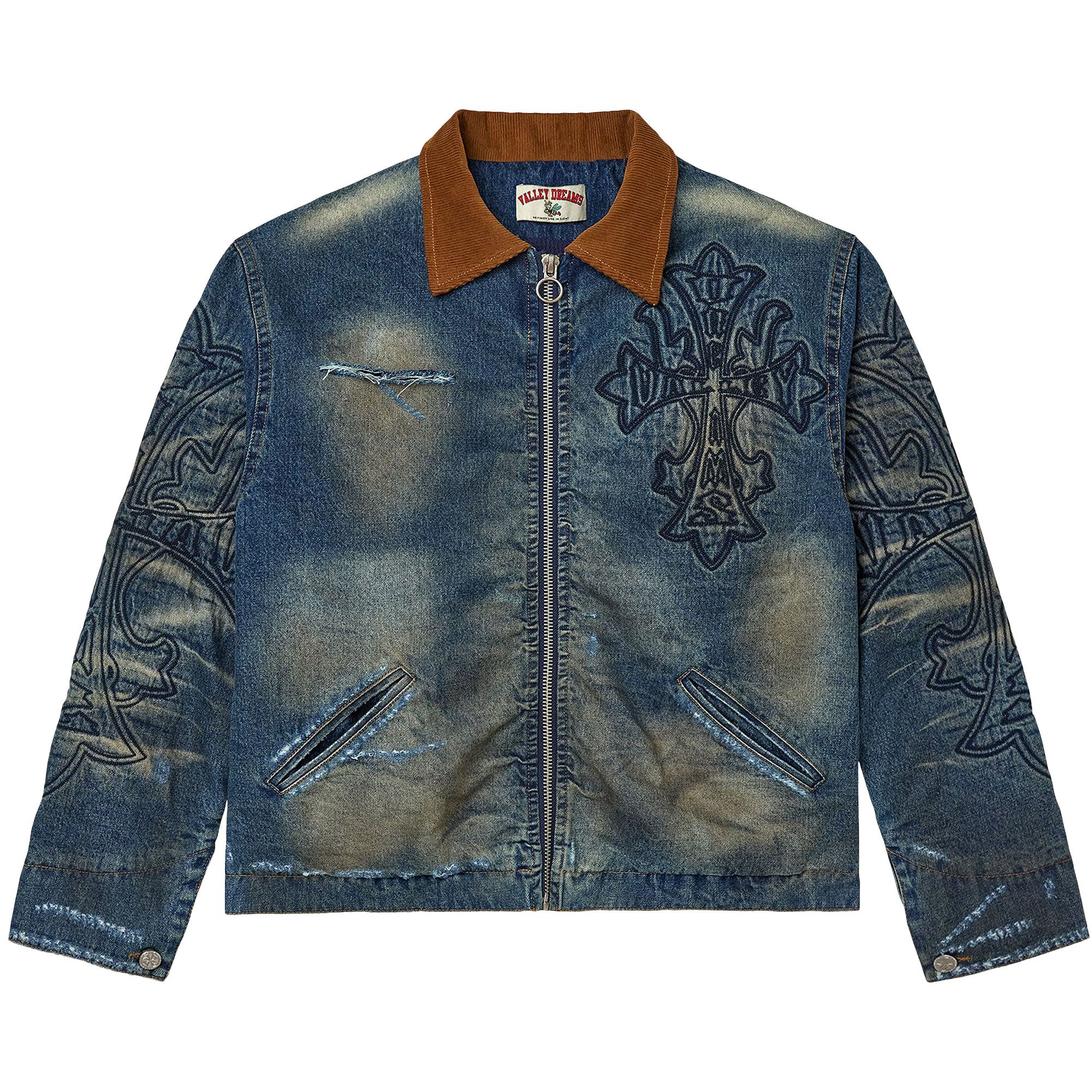 Buy Vale Forever Carver Worker Jacket 'Dest/Midrinse' - 11451