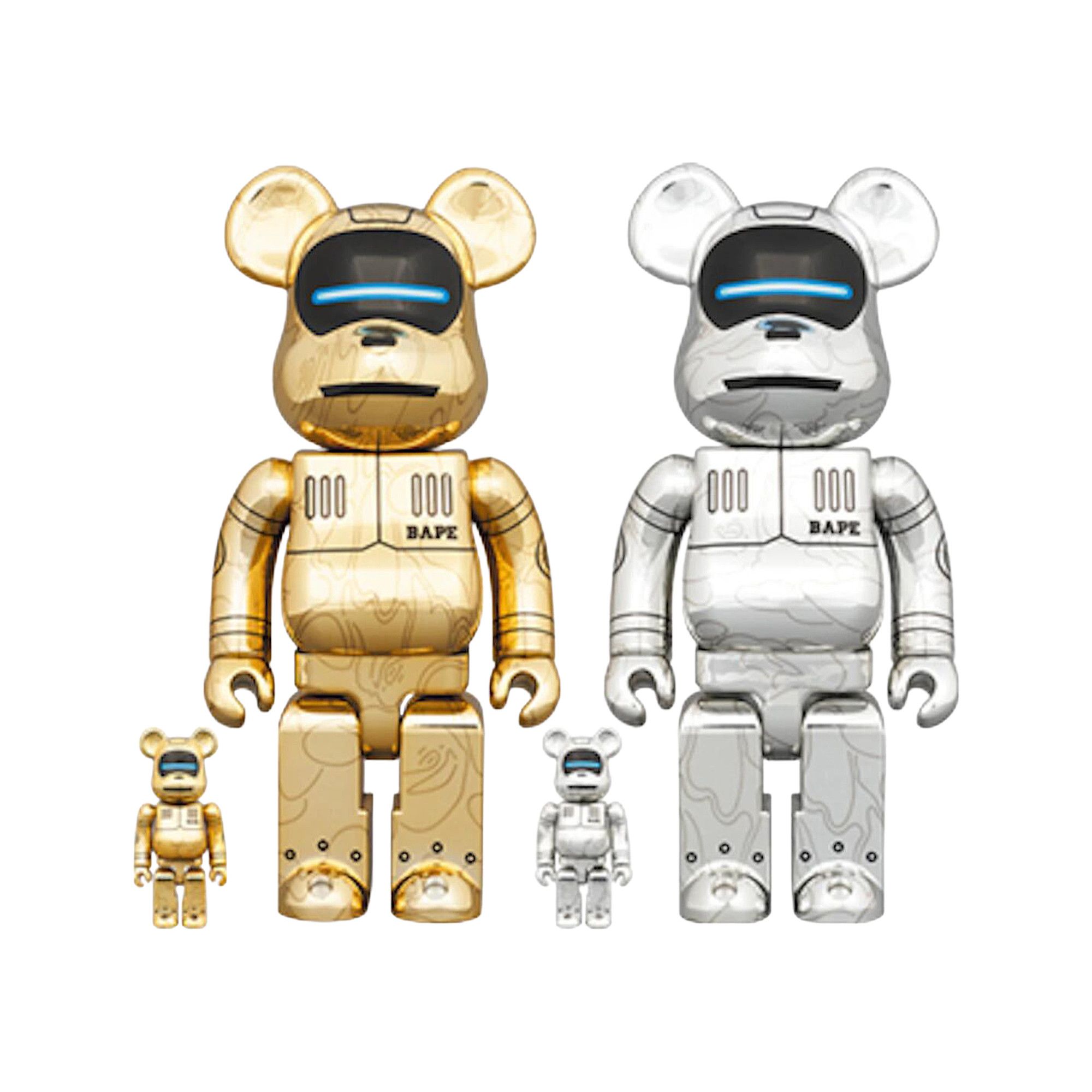 Buy BE@RBRICK x BAPE x Hajime Sorayama Baby Milo 100% & 400% (Set