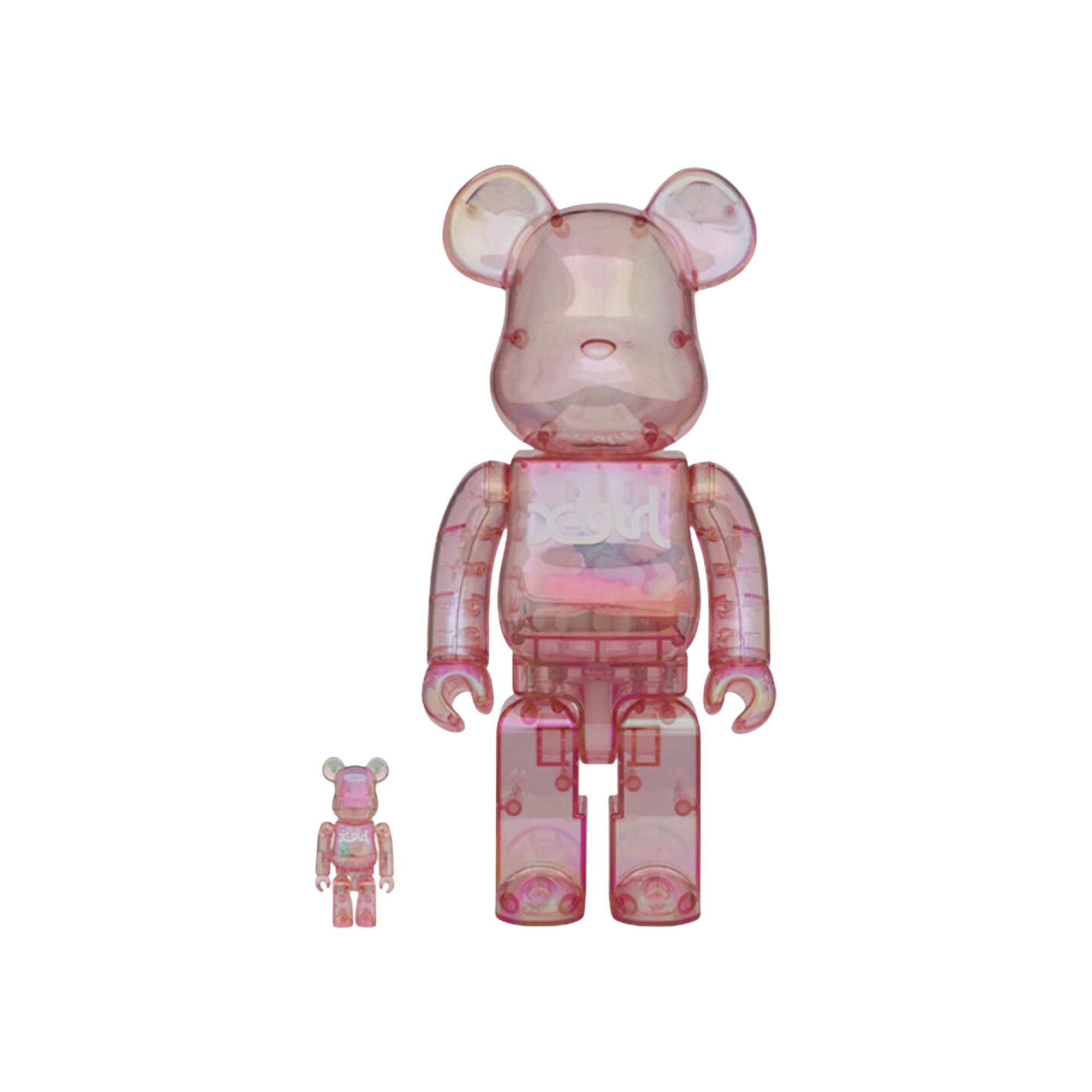Buy BE@RBRICK x X-GIRL 2020 100% & 400% Set 'Pink' - 12883