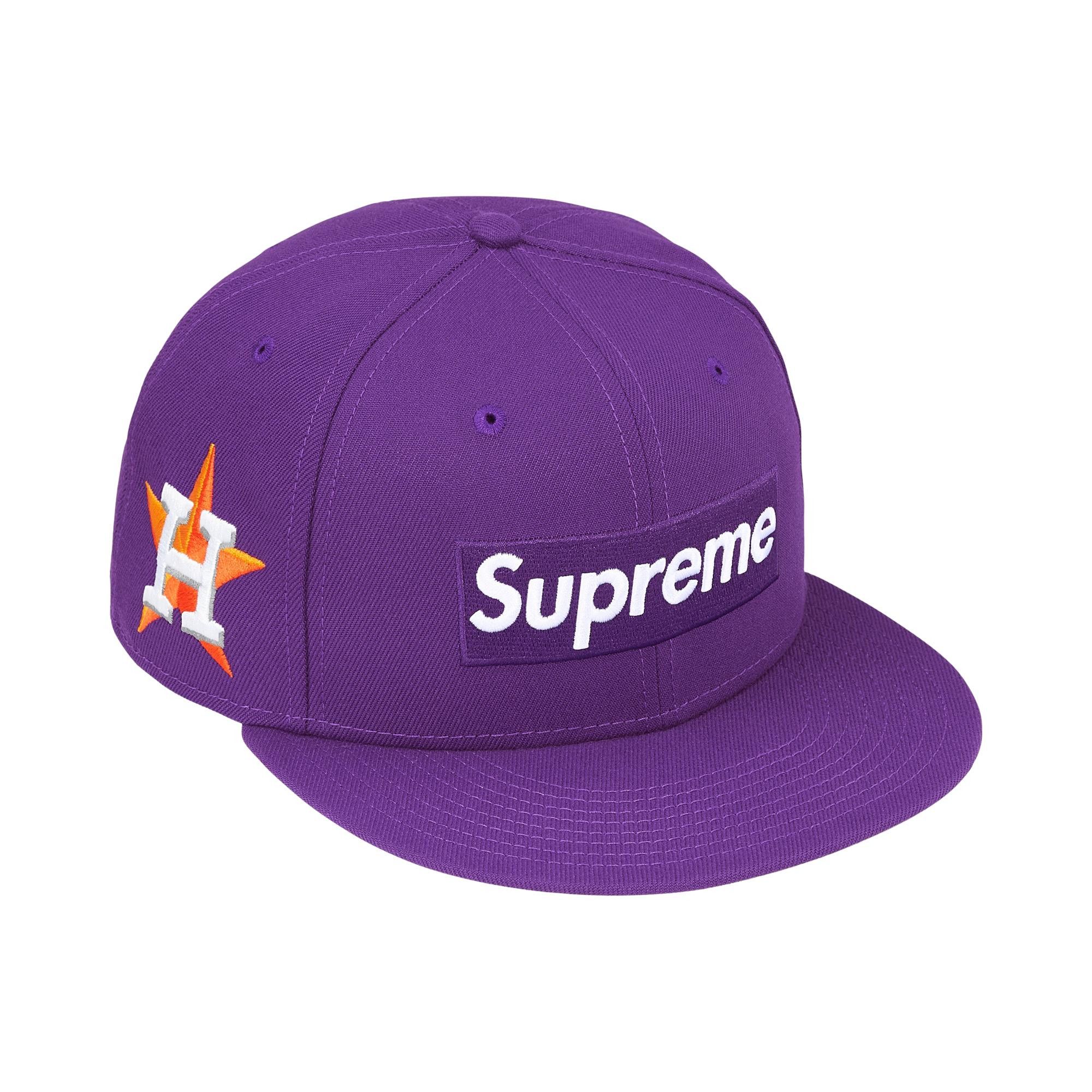Buy Supreme x MLB Teams Box Logo New Era 'Purple Houston Astros