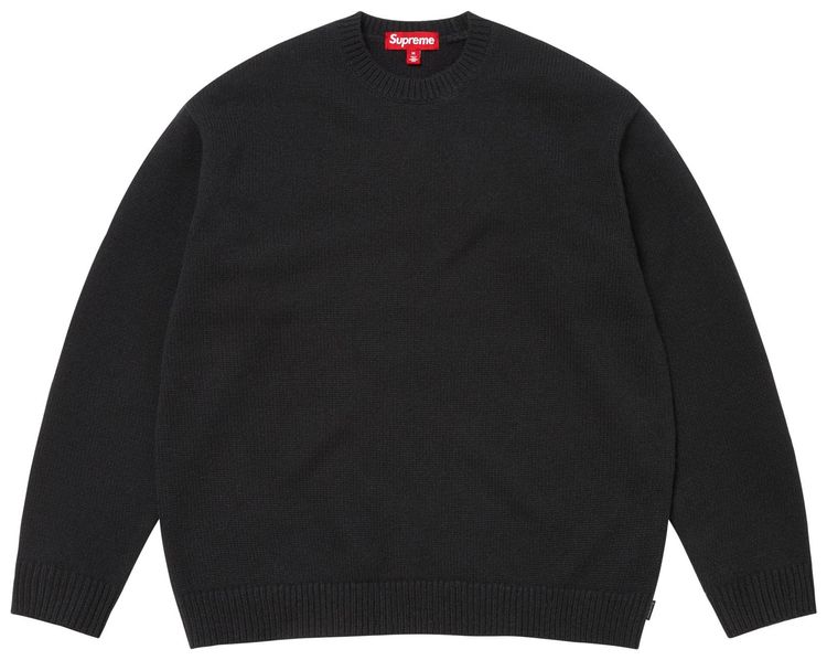 Supreme Angora Script Sweater Black