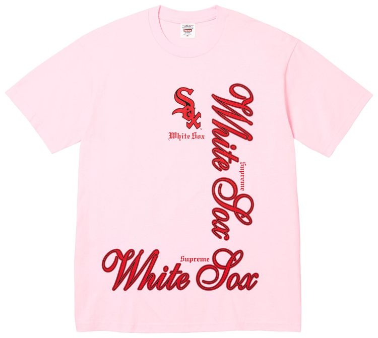 Supreme x MLB Teams Tee Light Pink