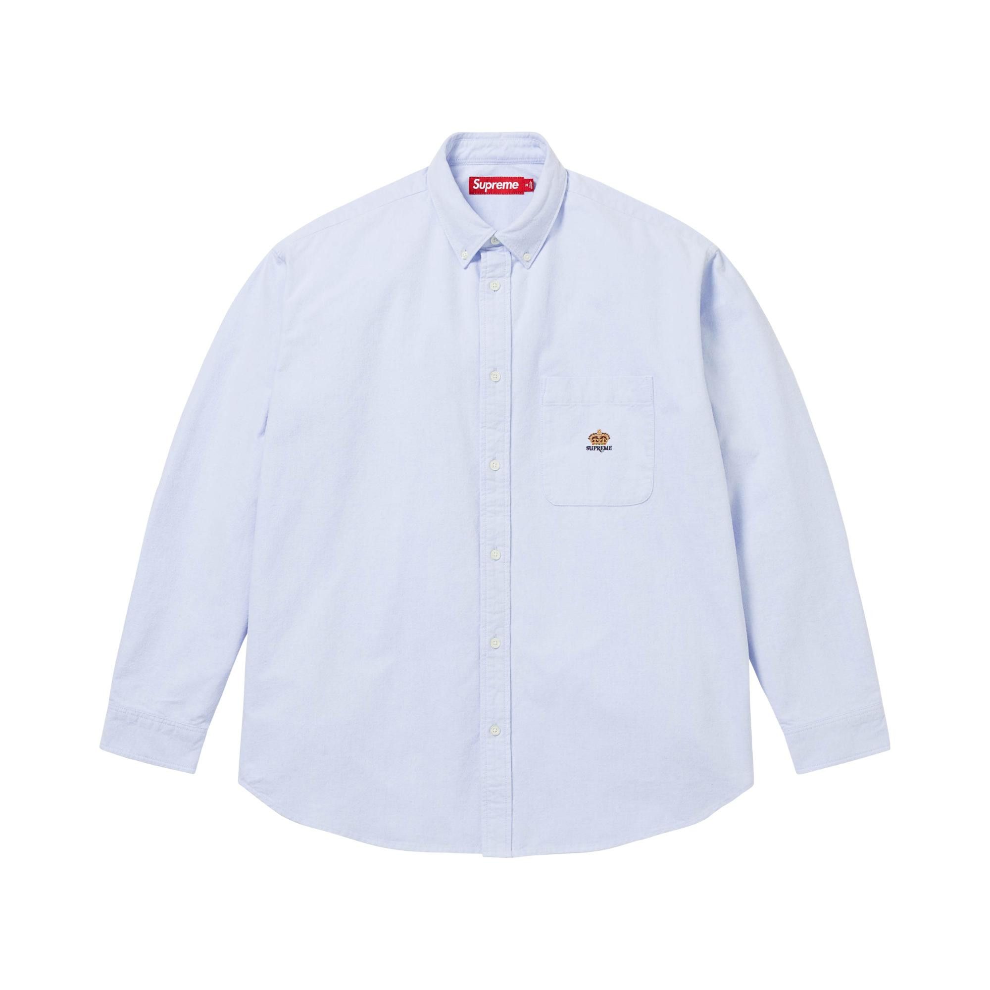 Buy Supreme Loose Fit Flannel Oxford Shirt 'Light Blue' - FW25S21