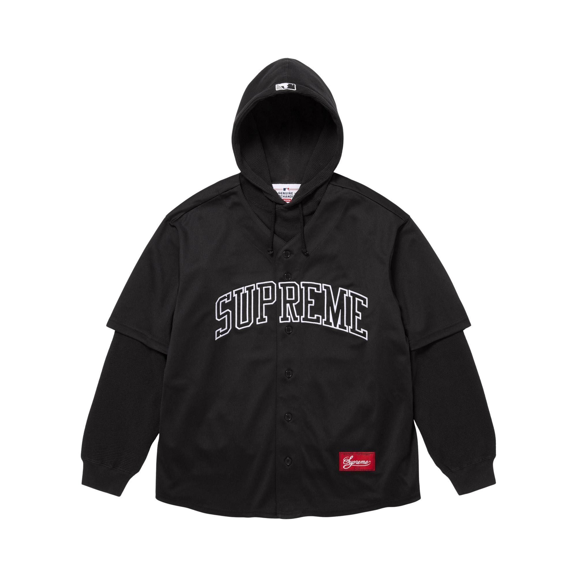 Buy Supreme x Chicago White Sox Hooded Jersey 'Black' - FW25KN75