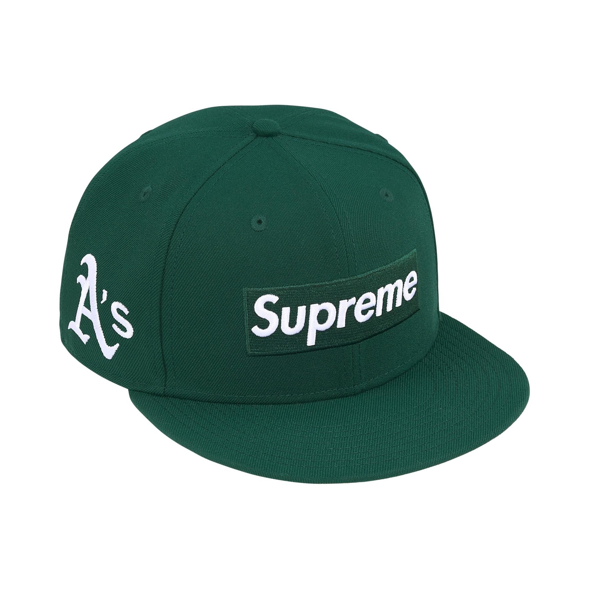 Buy Supreme x MLB Teams Box Logo New Era 'Dark Green Oakland A's