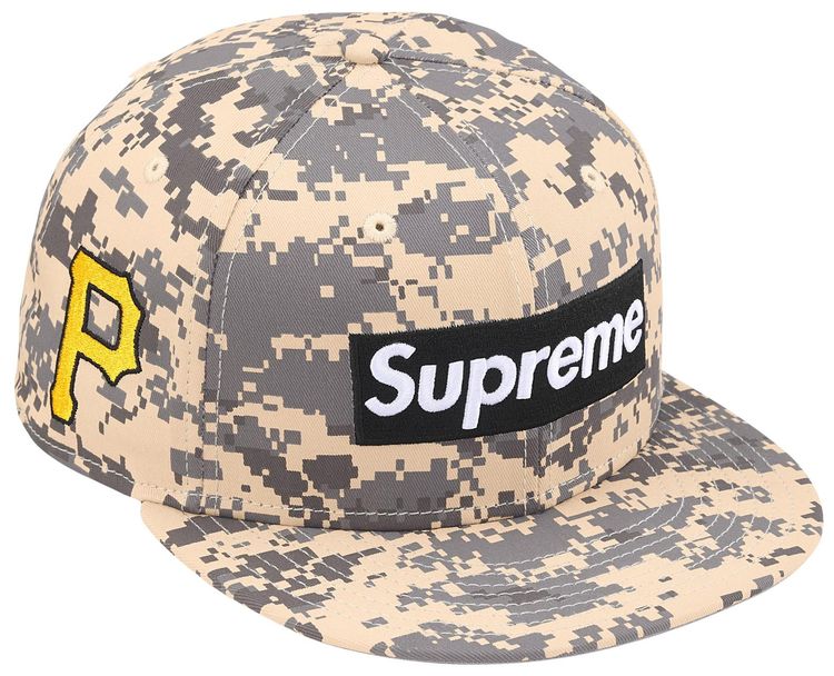 Supreme x MLB Teams Box Logo New Era Digi Camo Pittsburgh Pirates