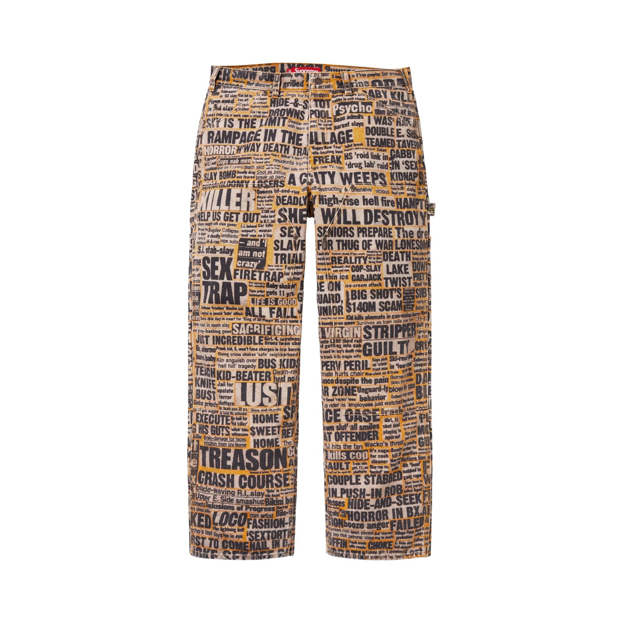 Buy Supreme x Dash Snow Double Knee Painter Pant 'Multicolor