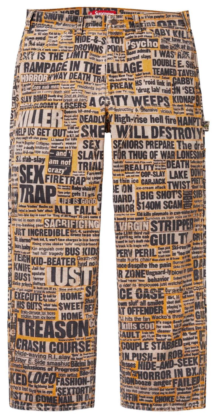 Supreme x Dash Snow Double Knee Painter Pant Multicolor