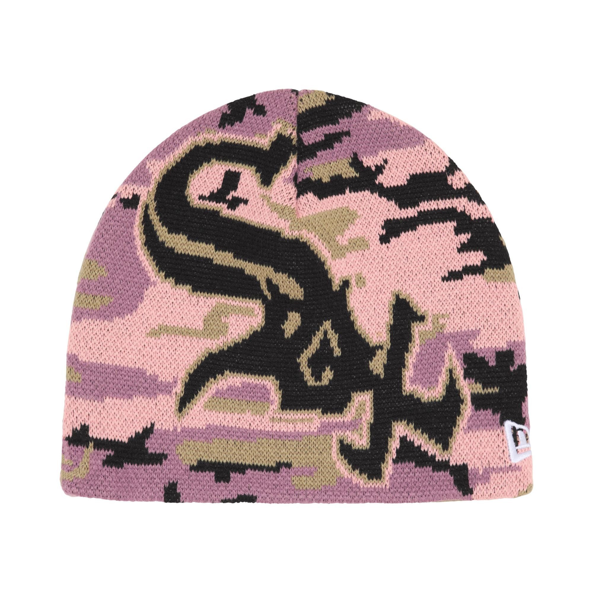 Buy Supreme x Chicago White Sox New Era Beanie 'Pink Camo