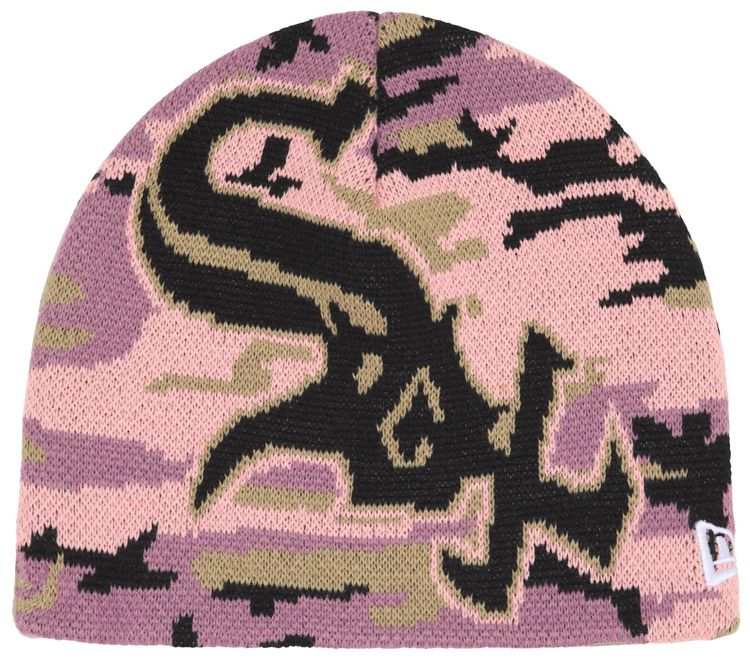 Supreme x Chicago White Sox New Era Beanie Pink Camo