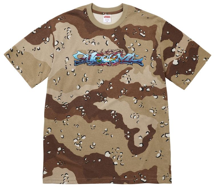 Supreme Tag Tee Chocolate Chip Camo