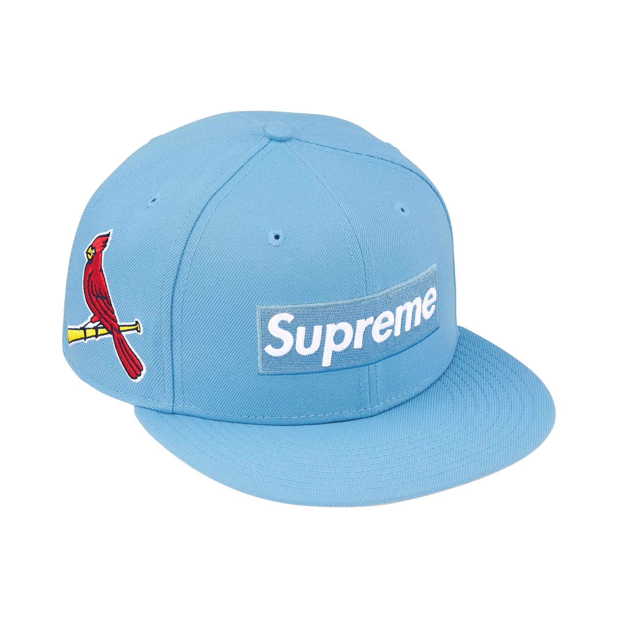 Buy Supreme x MLB Teams Box Logo New Era 'Light Blue St. Louis