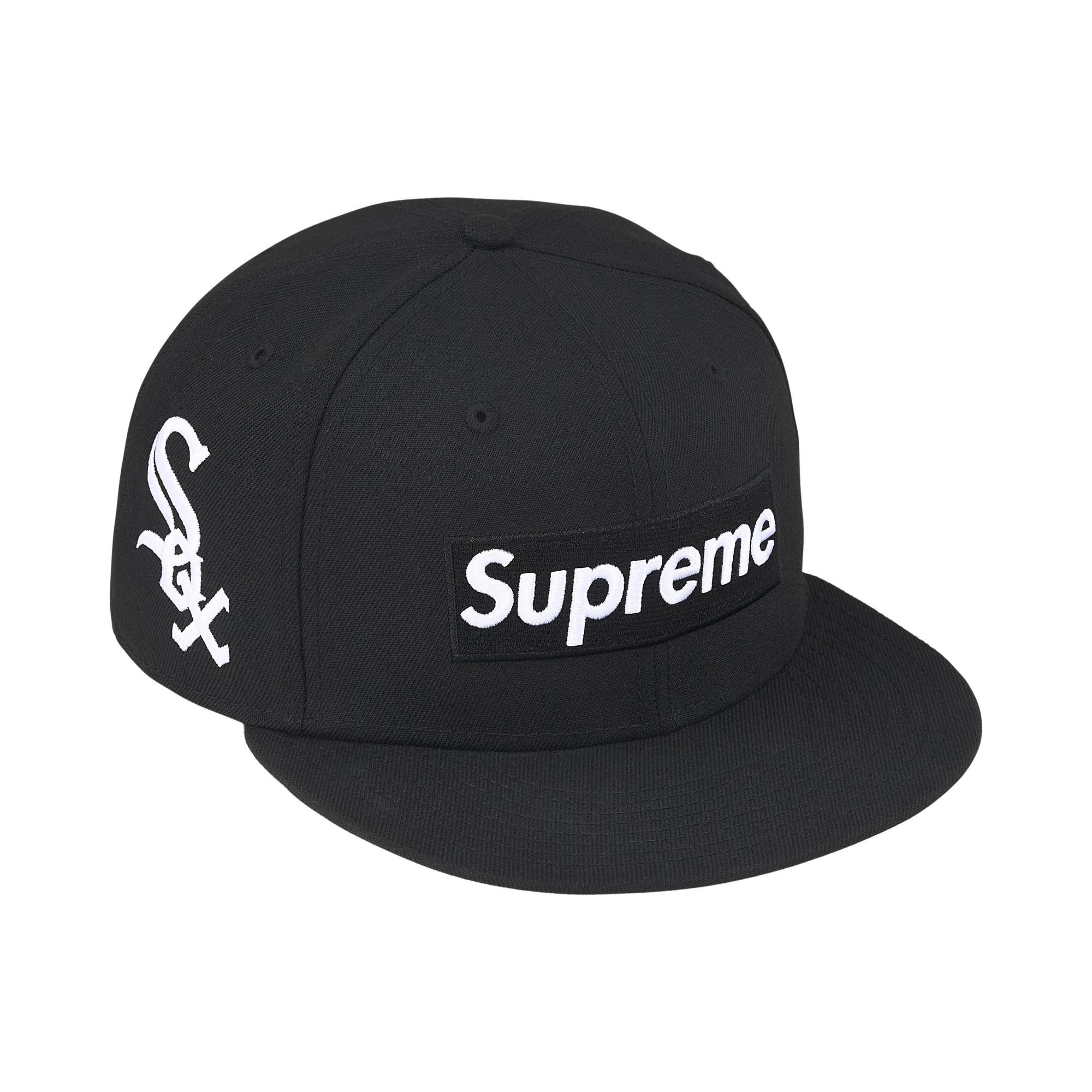 帽子 Supreme x NewEra Box Logo WhiteSox Black Buy Supreme x MLB Teams Box Logo New Era 'Black Chicago White Sox