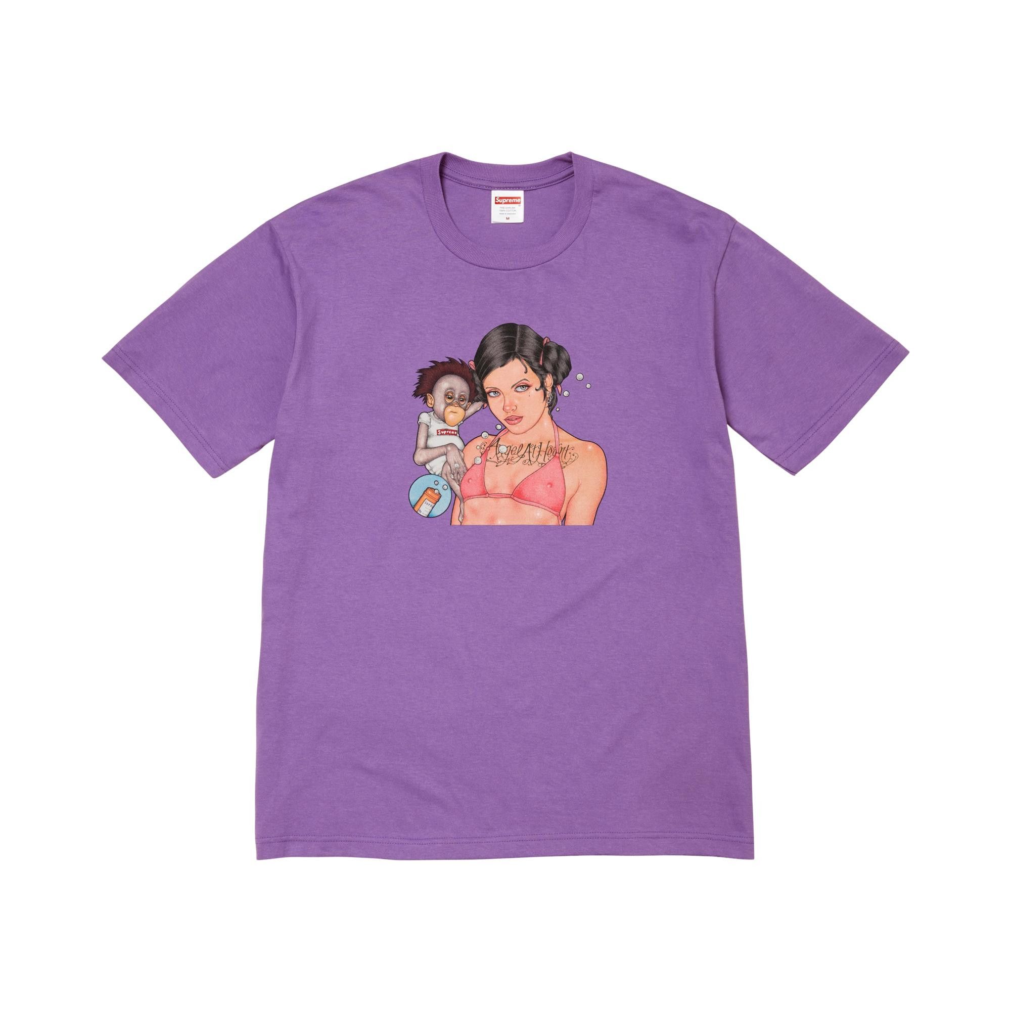 トップス supreme Angel Tee Buy Supreme Angel Tee 'Purple' - FW25T64 PURPLE | GOAT