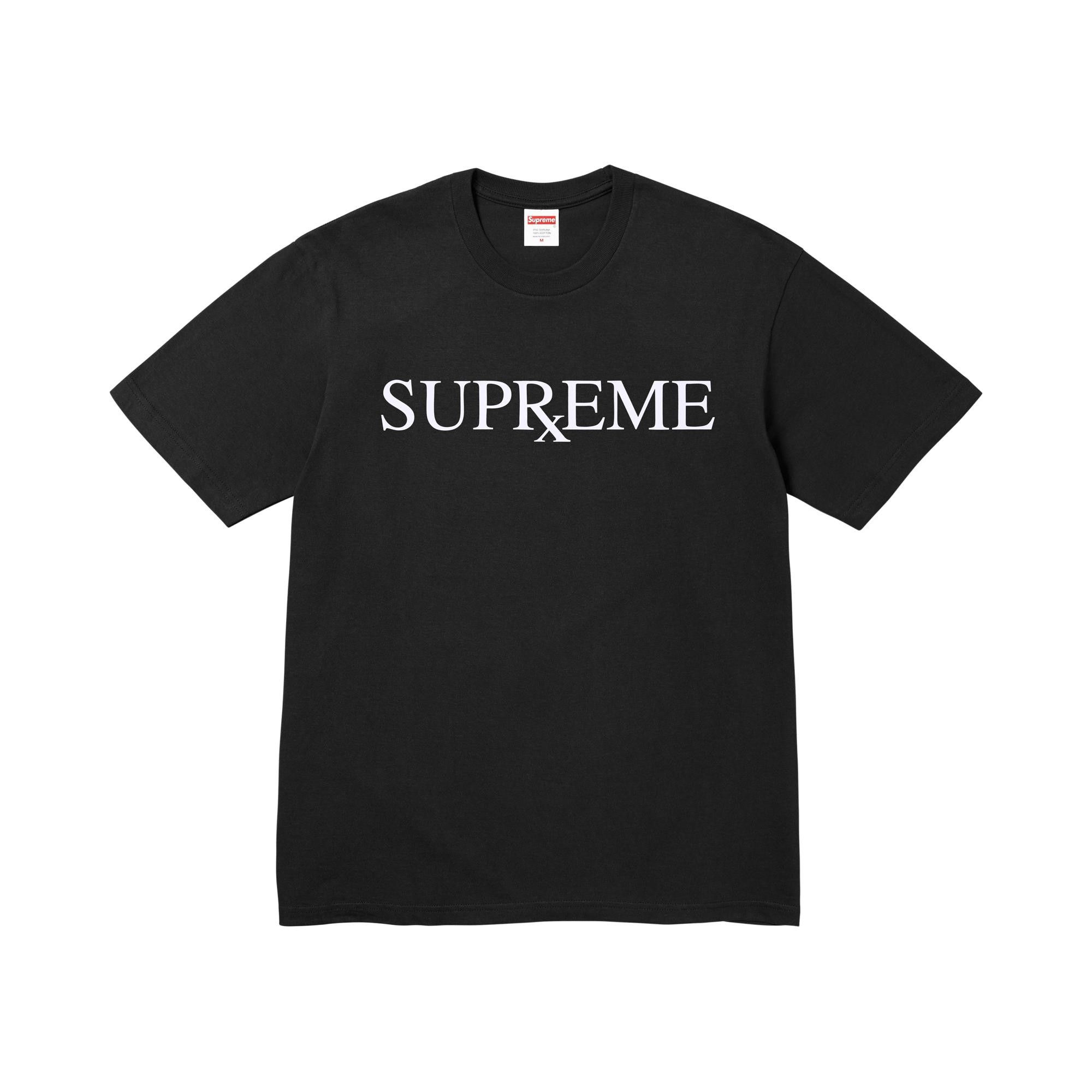 Buy Supreme Rx Tee 'Black' - FW25T66 BLACK | GOAT
