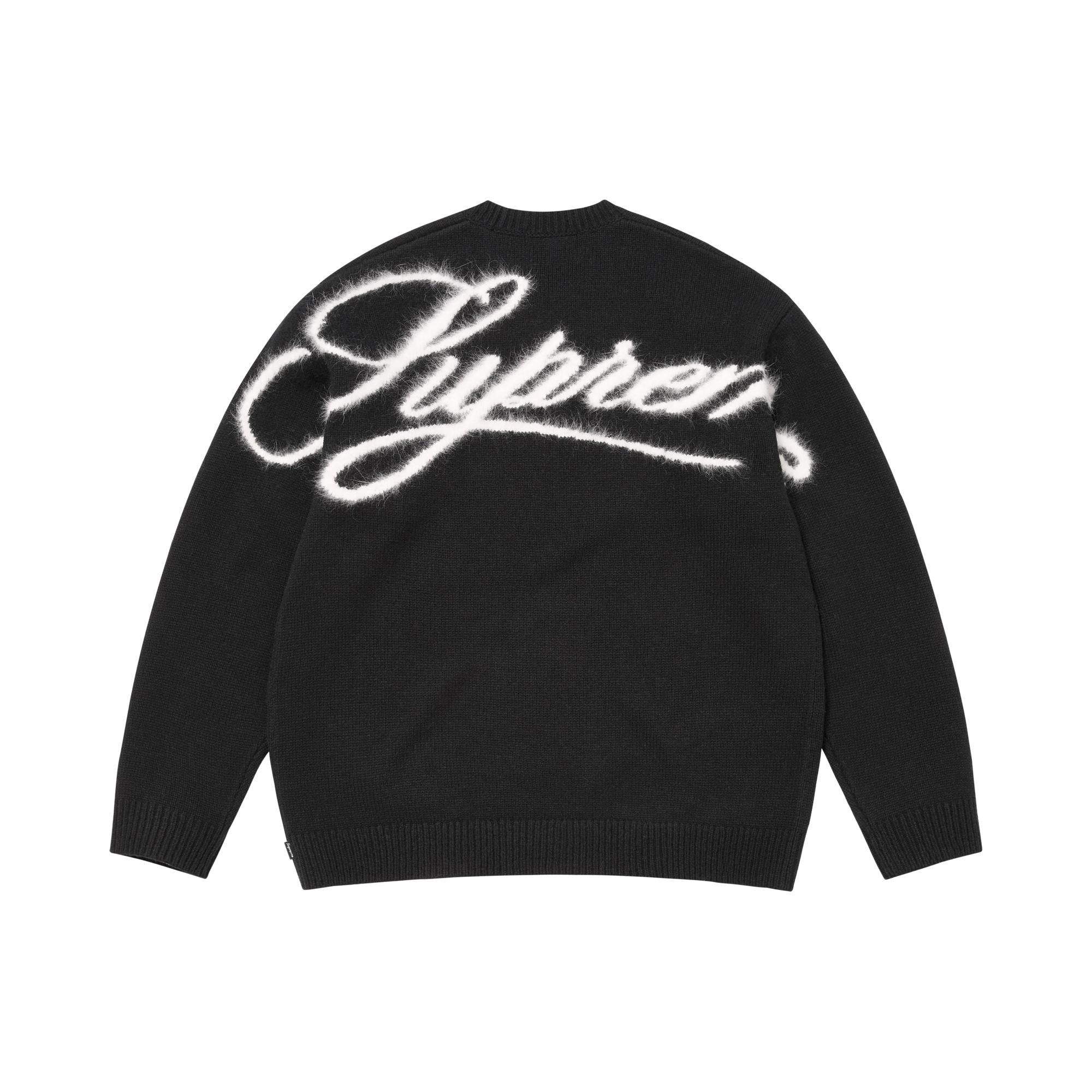 トップス supreme Angora Script Sweater Week17 Buy Supreme Angora Script Sweater 'Black' - FW25SK35 BLACK | GOAT