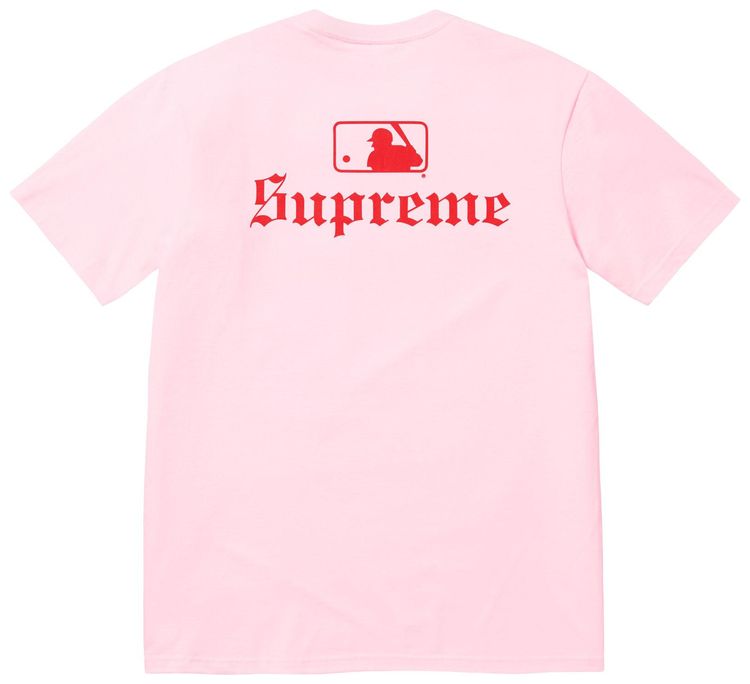 Supreme x MLB Teams Tee Light Pink