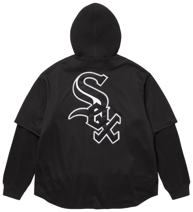 Supreme x Chicago White Sox Hooded Jersey Black