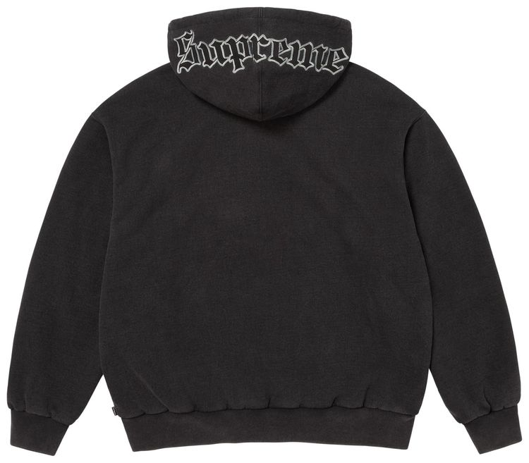 Supreme x Chicago White Sox Zip Up Hooded Sweatshirt Black