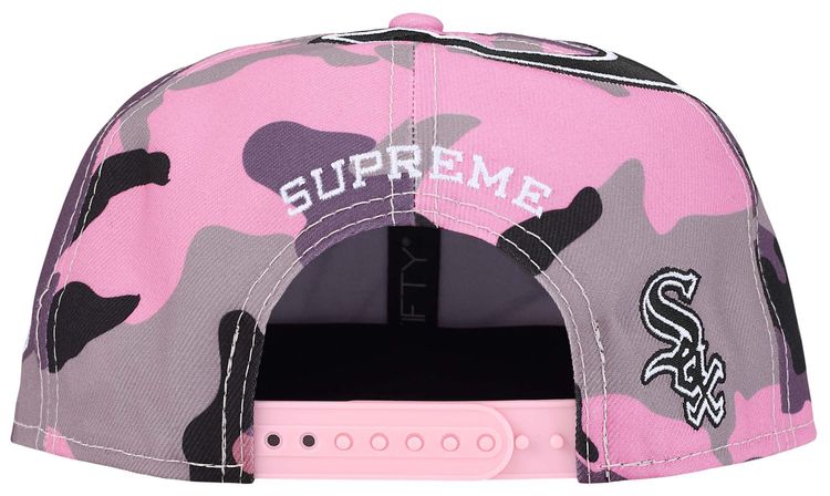 Supreme x Chicago White Sox Adjustable New Era Pink Camo