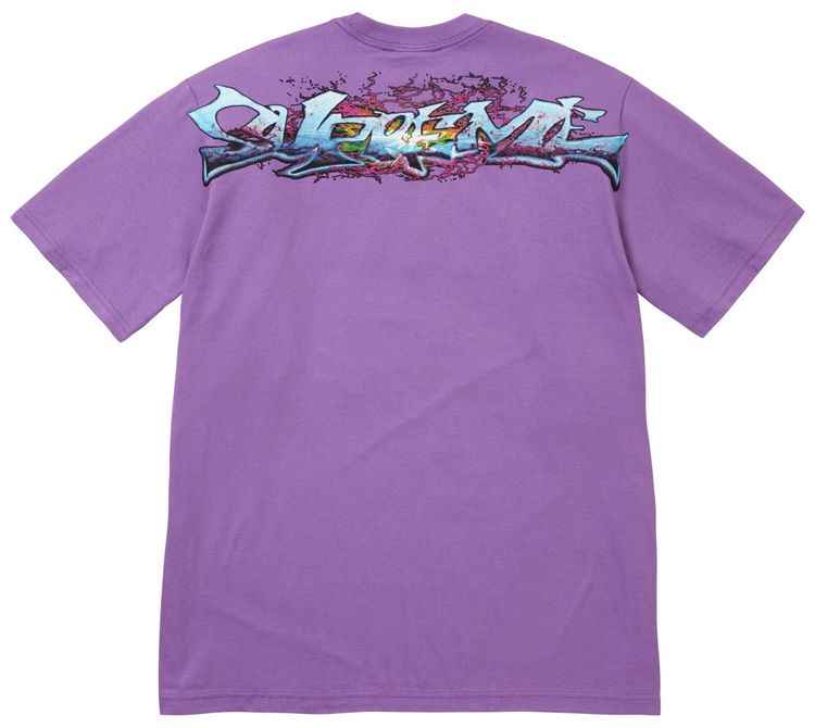 Supreme Tag Tee Purple